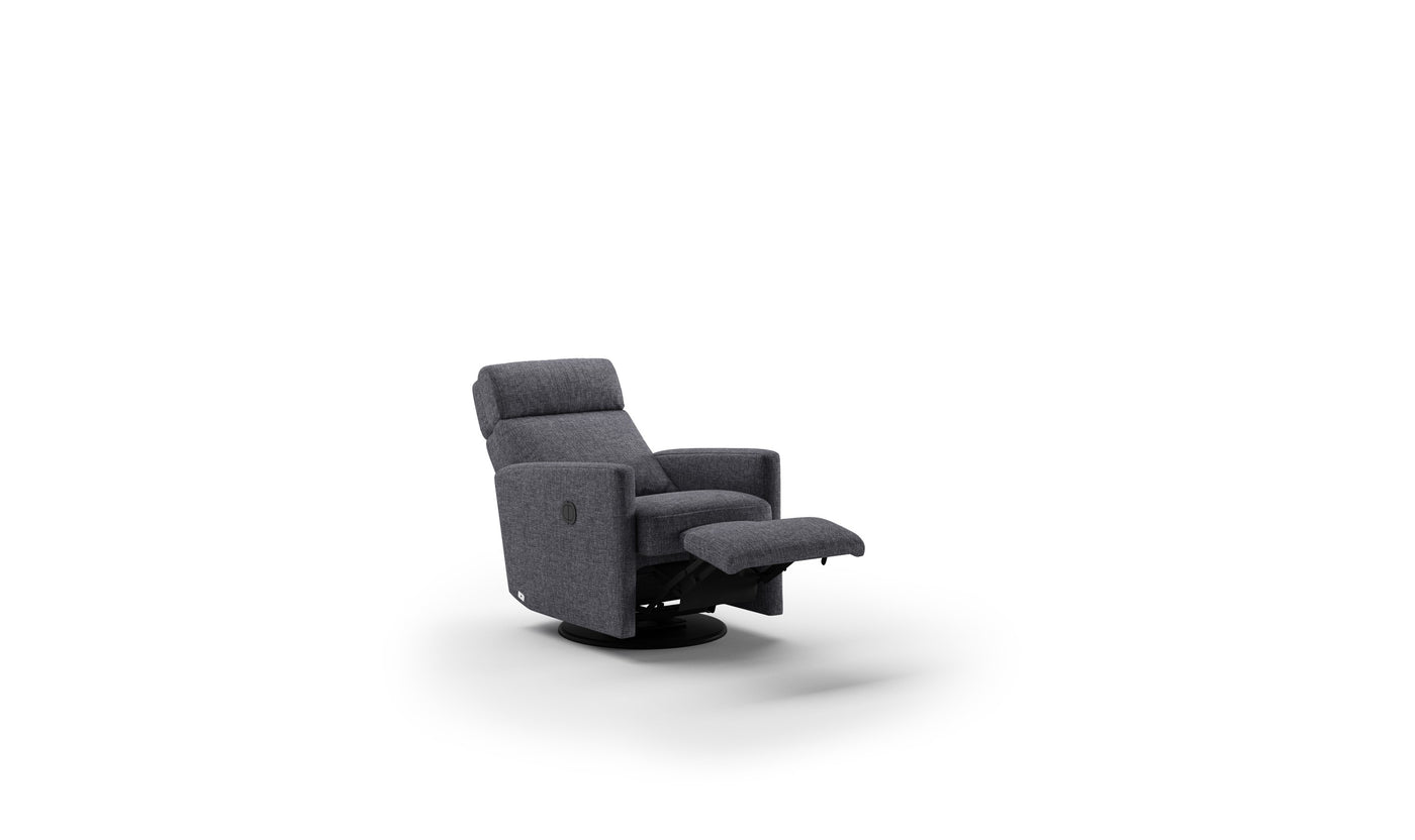 Luonto Track Fabric Recliner Chair with Adjustable Headrest