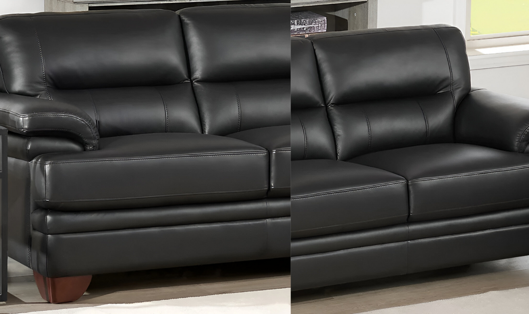 Luxor 3-Seater Leather Sofa With Cushion Arms-Leahyco