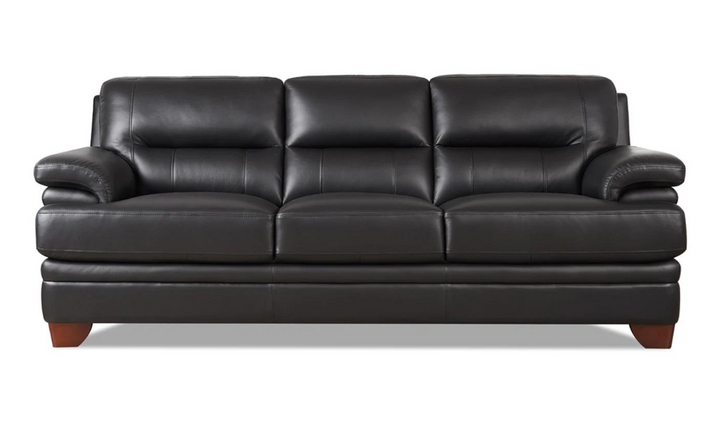 Luxor 3-Seater Leather Sofa With Cushion Arms-Leahyco