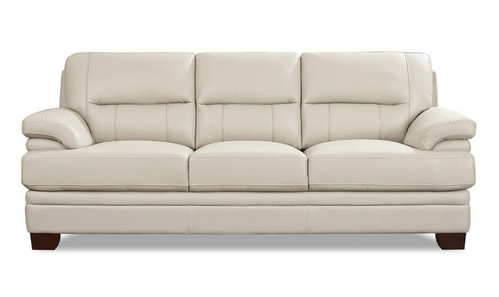 Luxor 3-Seater Leather Sofa With Cushion Arms-Leahyco