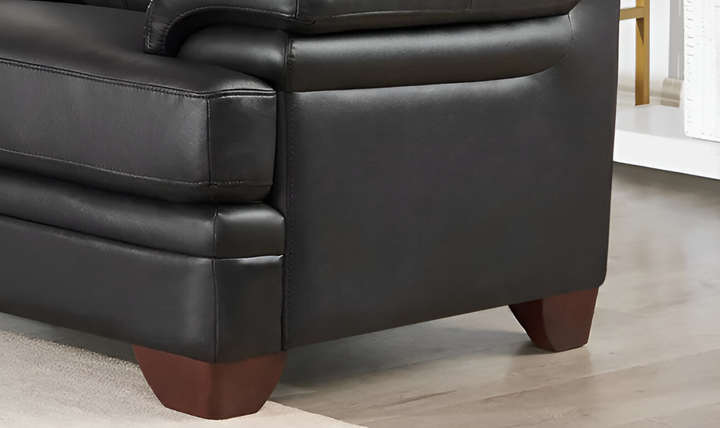 Luxor Leather Chair With Cushion Arms