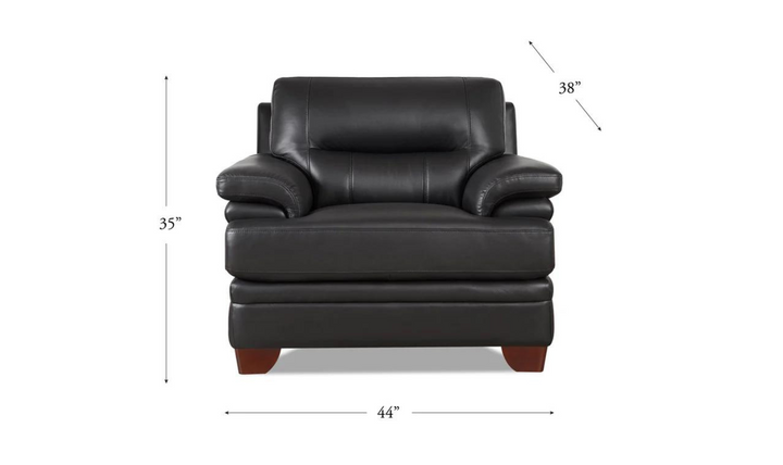 Luxor Leather Chair With Cushion Arms