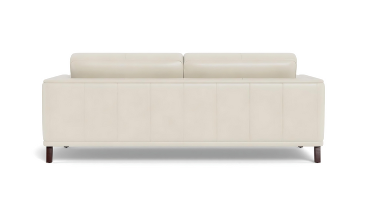 Lyon 2-Seater Leather Sofa In White-Leahyco