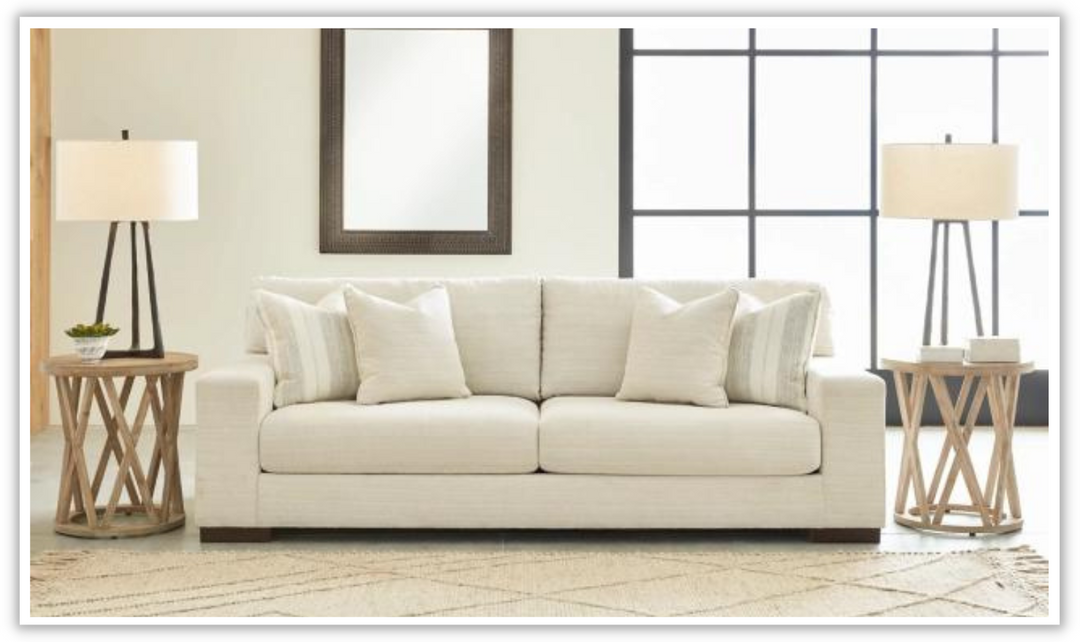 Maggie Polyester Sofa with Reversible Cushions