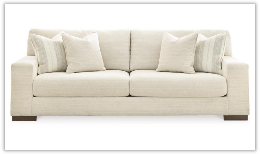 Maggie Polyester Sofa with Reversible Cushions