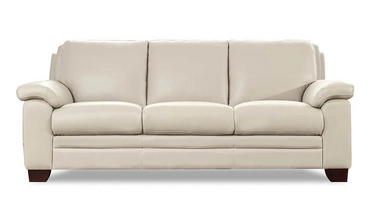 Magnum 3-Seater Leather Sofa With Wooden Legs-Leahyco