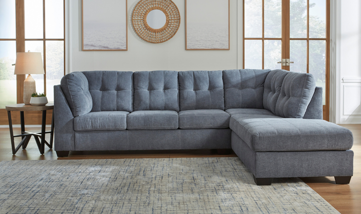 Marleton 2-Piece Full Sleeper Sectional with Chaise in Fabric