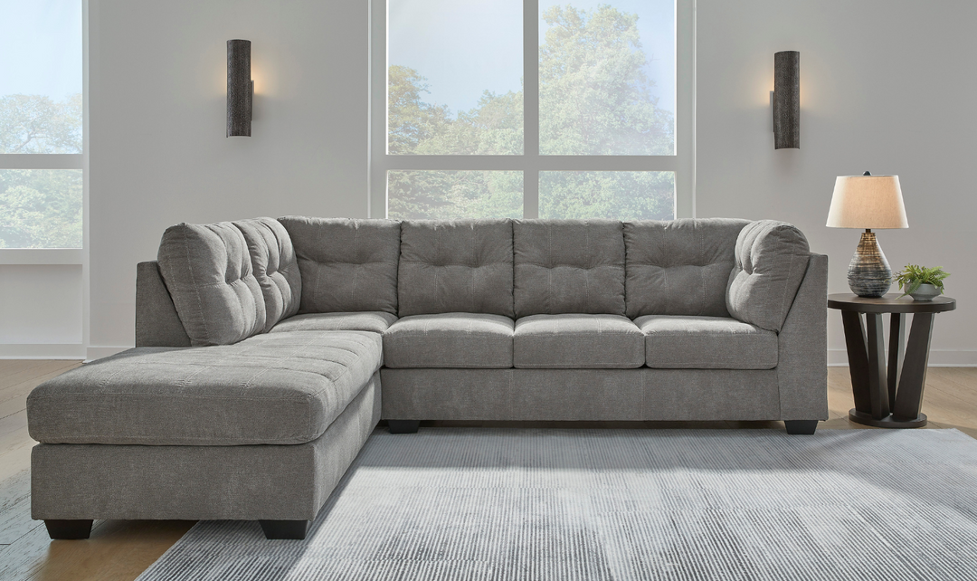 Marleton 2-Piece Full Sleeper Sectional with Chaise in Fabric