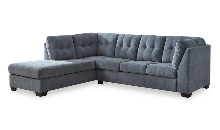 Marleton 2-Piece Full Sleeper Sectional with Chaise in Fabric