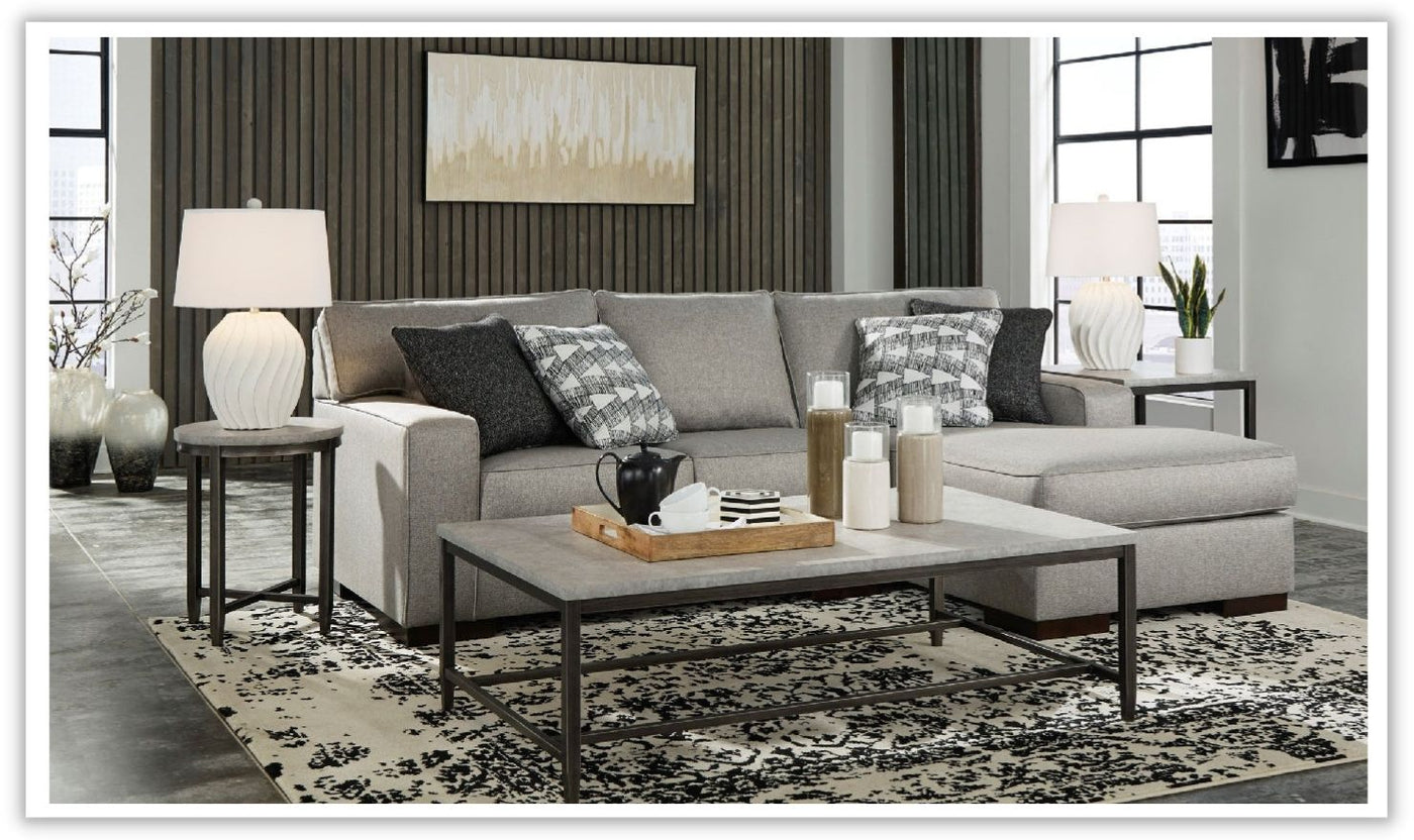 Marsing Nuvella Sectional in Gray