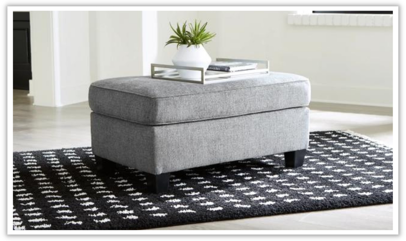 Mathonia Rectangular Smoke Ottoman