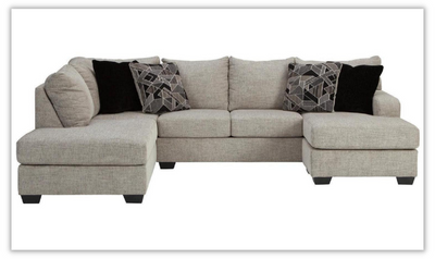 Megginson U-shaped Fabric Sectional with Chaise