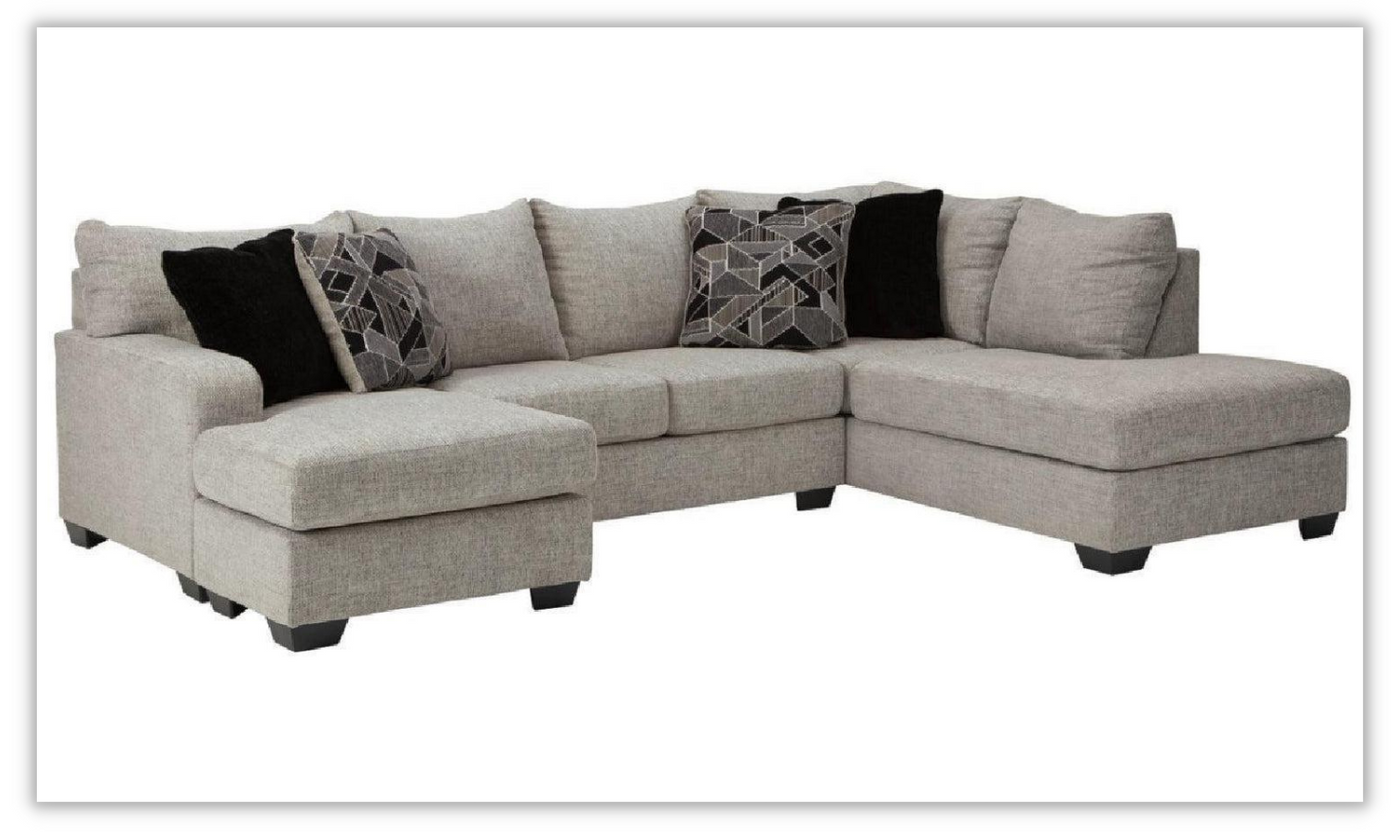 Megginson U-shaped Fabric Sectional with Chaise