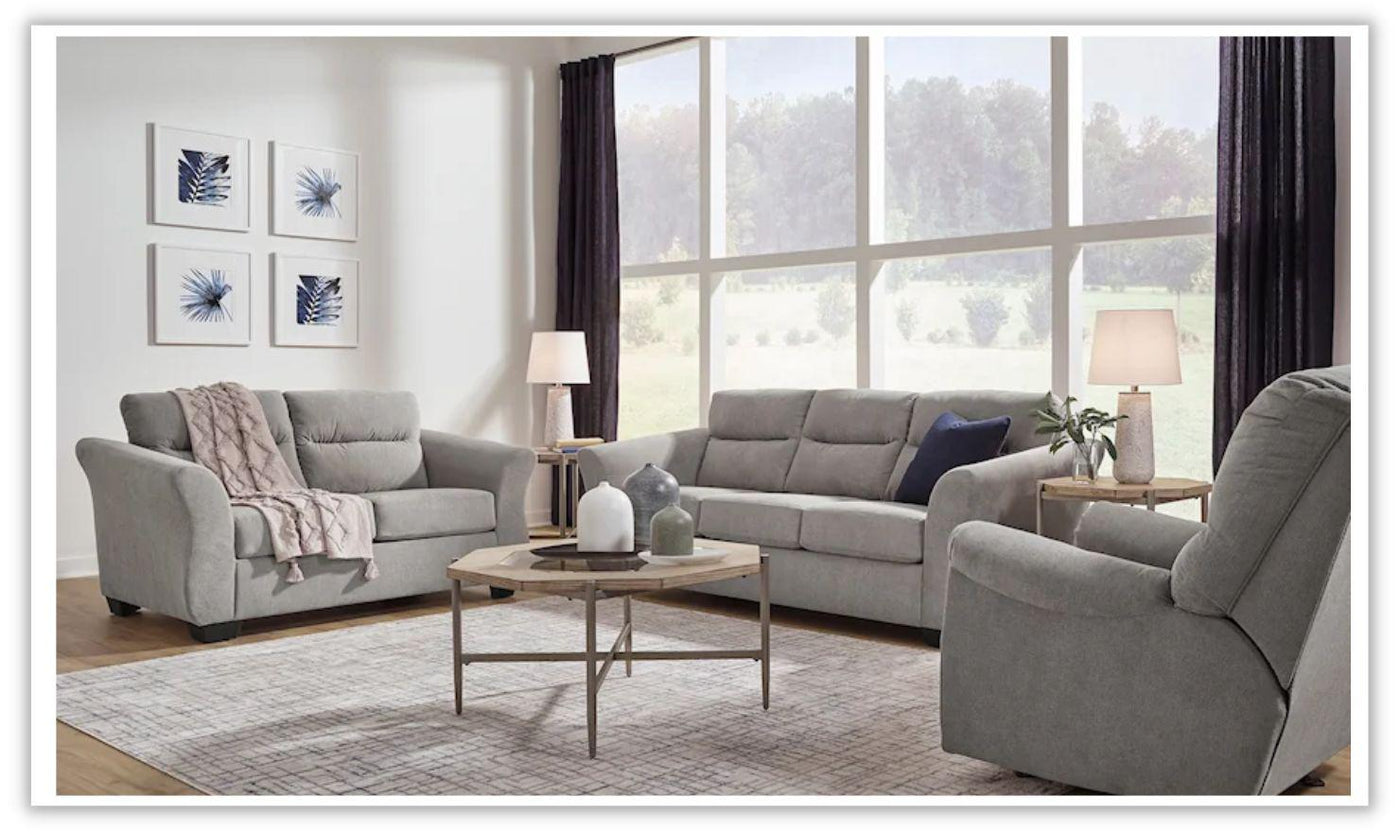 Miravel Fabric Living Room Set with Tapered Arms