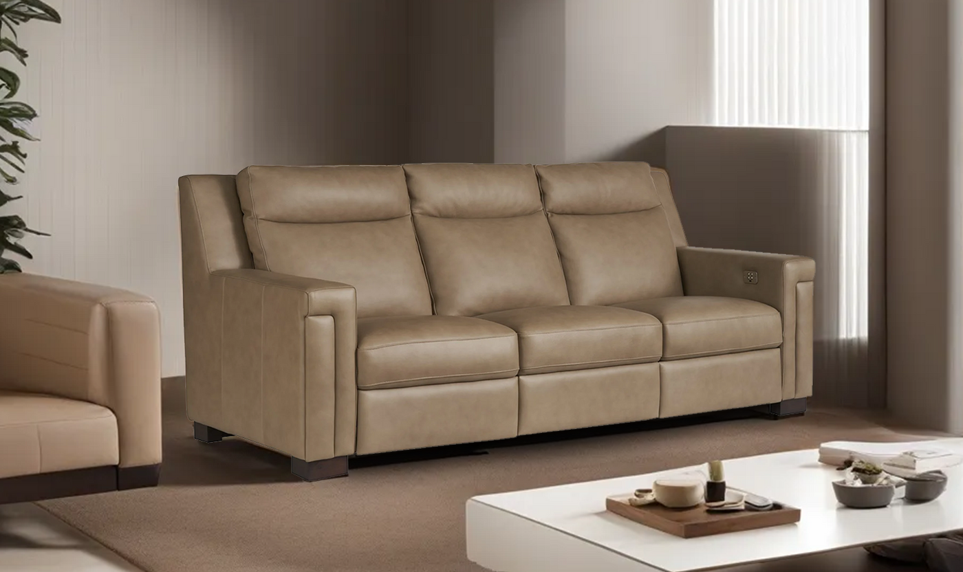 Mixon 3 Seater Power Reclining Sofa with USB Support