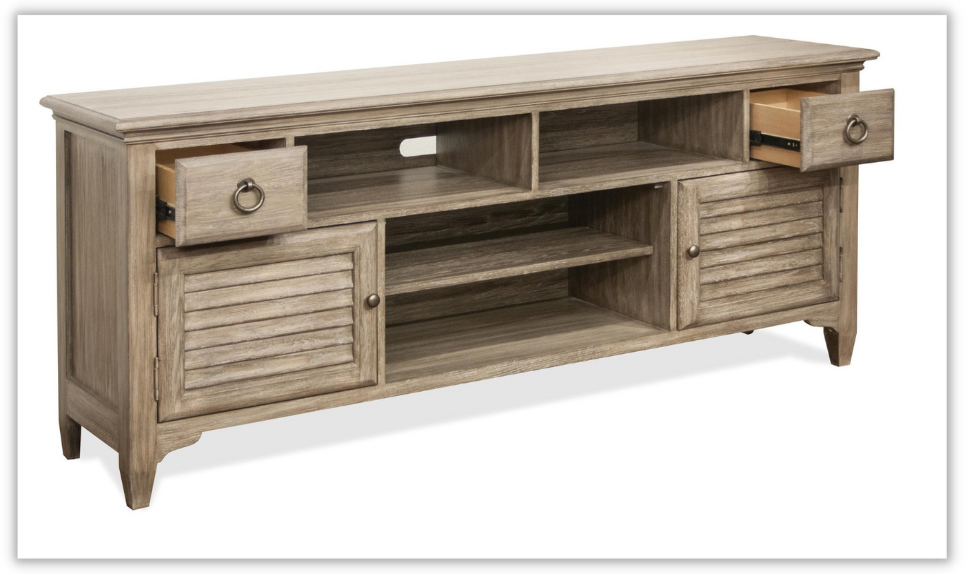 Myra  74-in Louver Tv Console