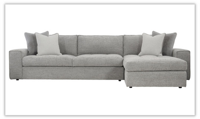 Bernhardt Nest L-shaped Fabric Sectional in Gray