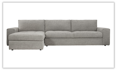 Bernhardt Nest L-shaped Fabric Sectional in Gray