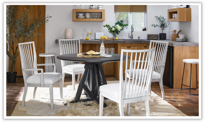 Universal Modern Farmhouse Irving Dining Table Set