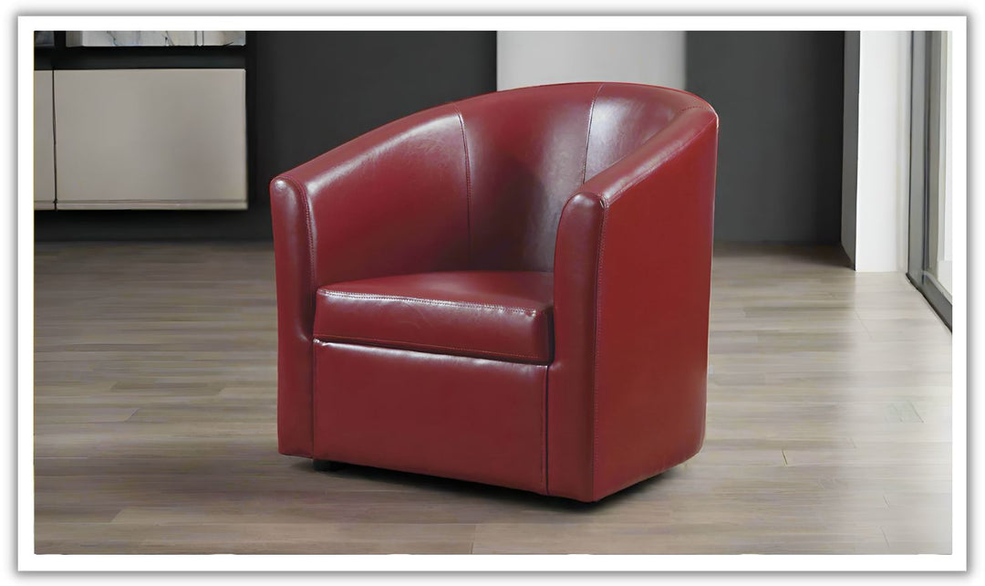 PASSOV SWIVEL CHAIR  (RED) Leahyco furniture