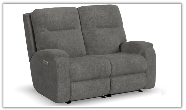 Penn Power Reclining Loveseat with Power Headrests & Footrests