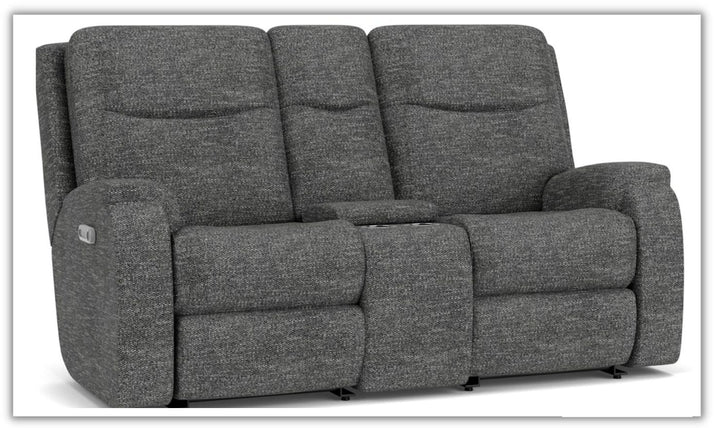 Penn Power Reclining Loveseat with Power Headrests & Footrests