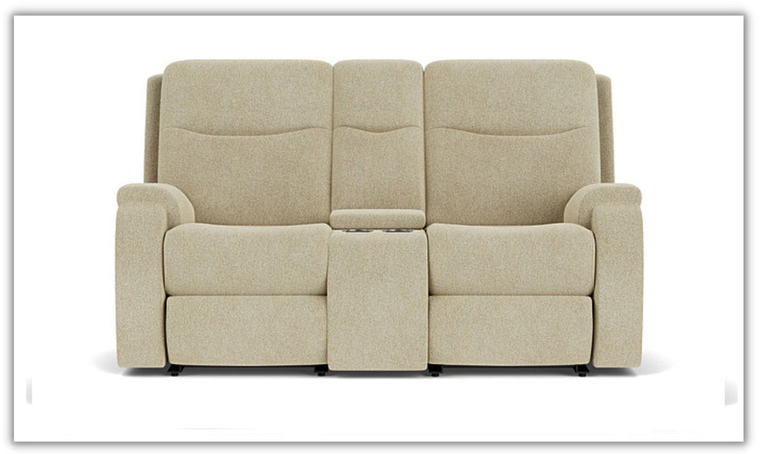 Penn Power Reclining Loveseat with Power Headrests & Footrests