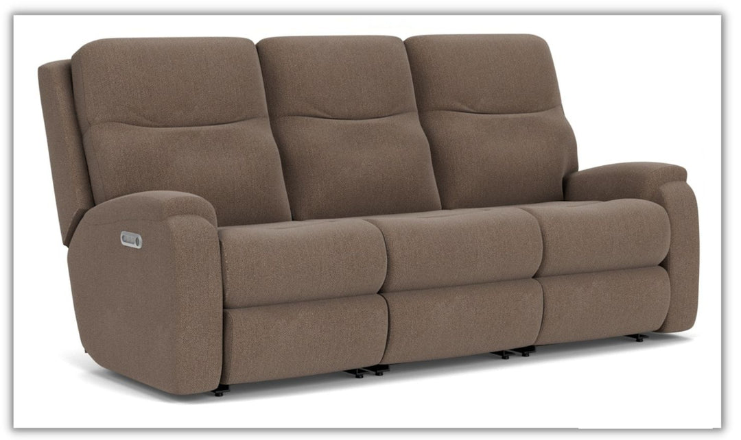 Penn Power Reclining Sofa with Power Headrests & Footrests