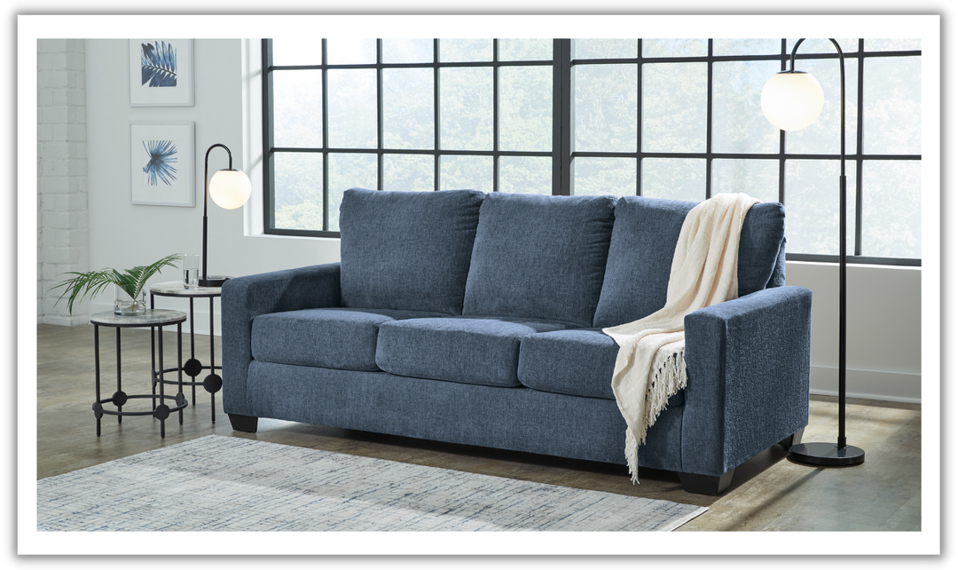 Rannis Fabric Sofa Sleeper with Memory Foam Mattress-Leahyco