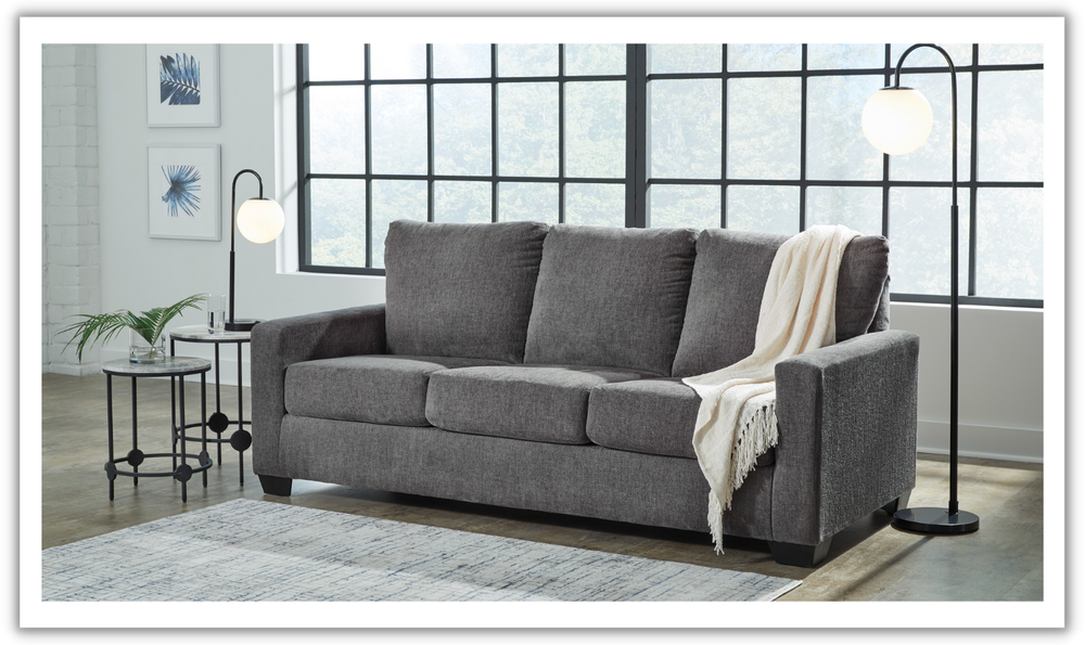 Rannis Fabric Sofa Sleeper with Memory Foam Mattress-Leahyco