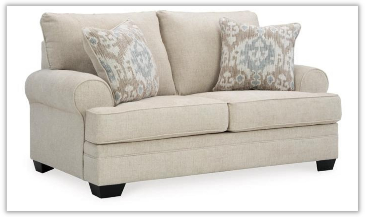 Rilynn Living Room Set With Rolled Arms