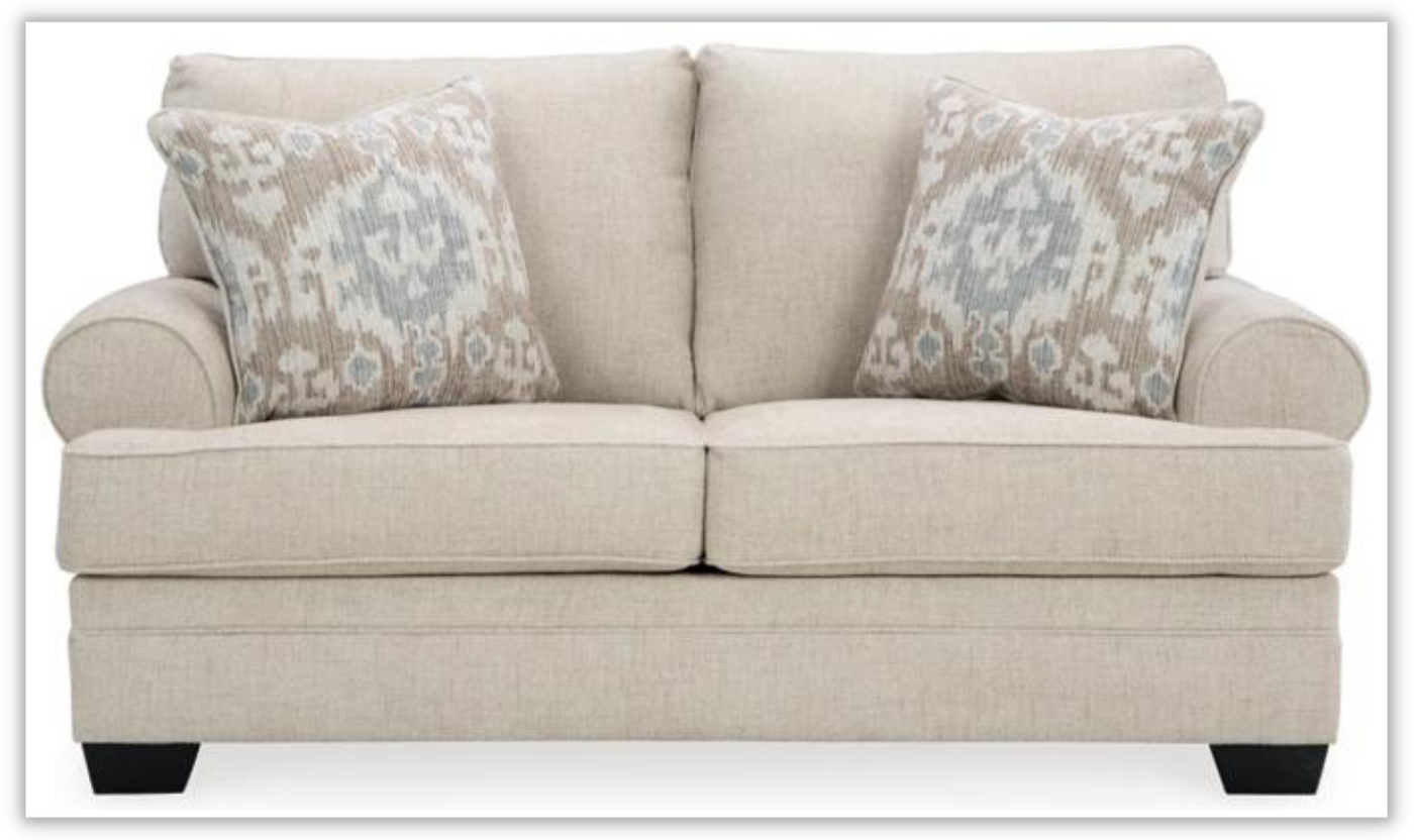 Rilynn Loveseat With Rolled Arms