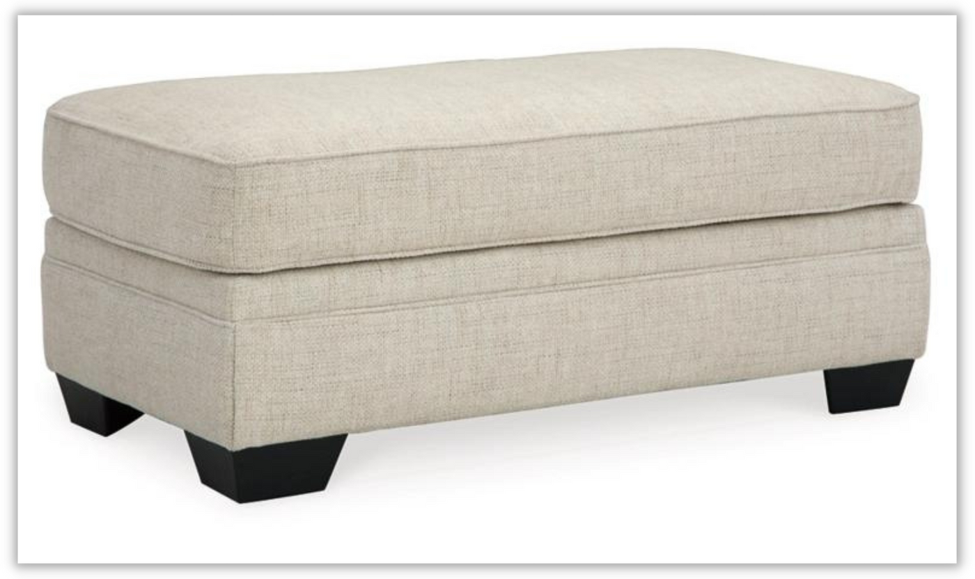 Rilynn Ottoman In Linen