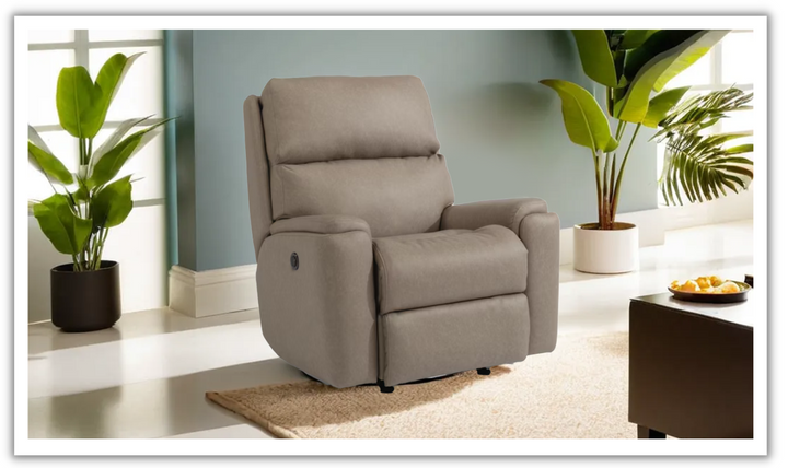 Rio Power Rocking Recliner Fabric Chair with Power Headrest