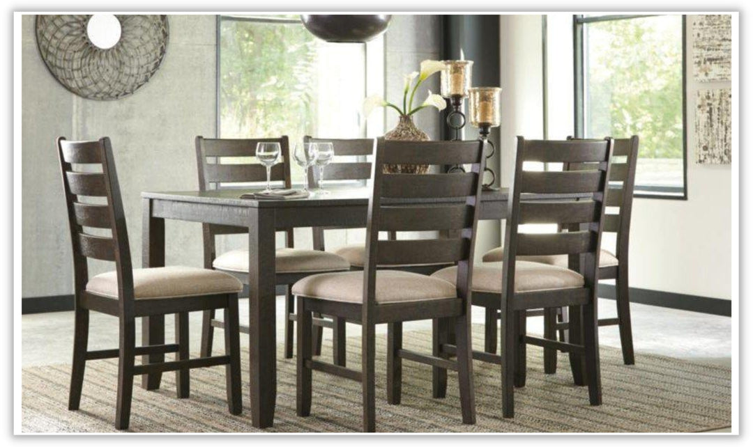 Rokane Dining Room Table Set (7/CN)-Dining Sets-Leahyco