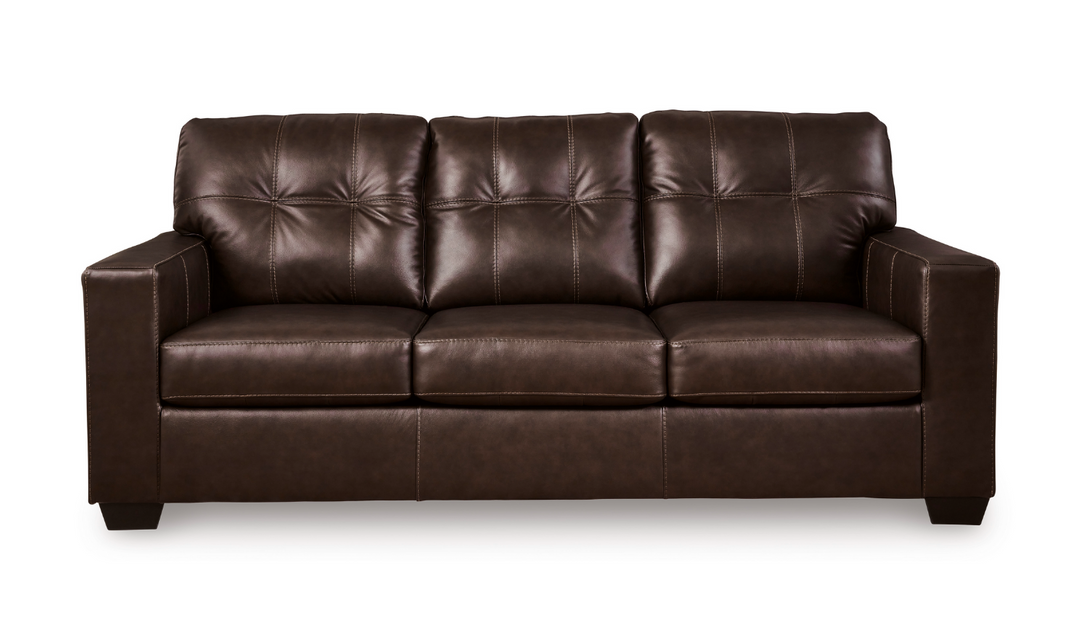 Santorine Tufted Queen Sofa Sleeper in Leather-Leahyco