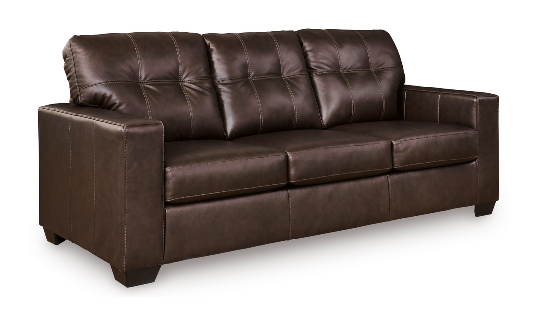 Santorine Tufted Queen Sofa Sleeper in Leather-Leahyco