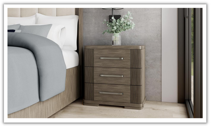 Sariel 3 Drawers Nightstand