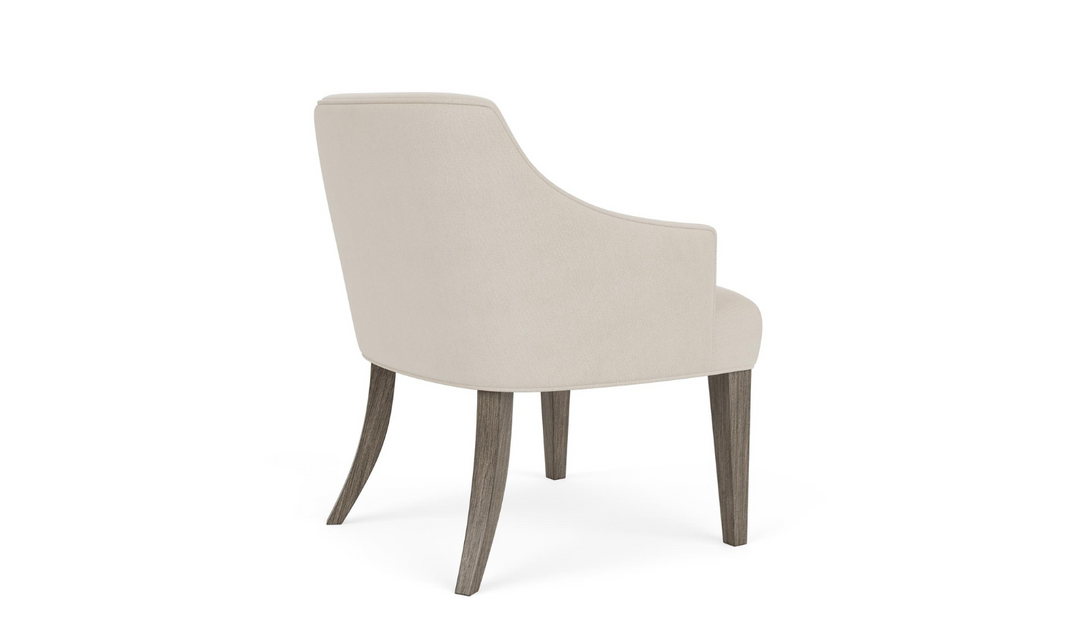 Sariel Upholstered Dining Host Chair with Slope Arms