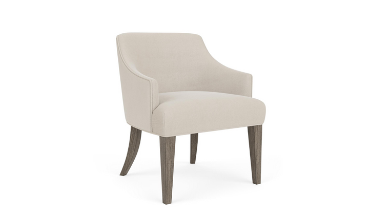 Sariel Upholstered Dining Host Chair with Slope Arms