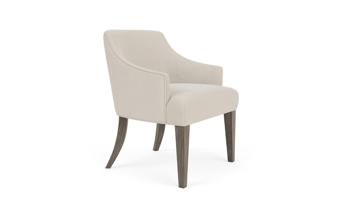 Sariel Upholstered Dining Host Chair with Slope Arms