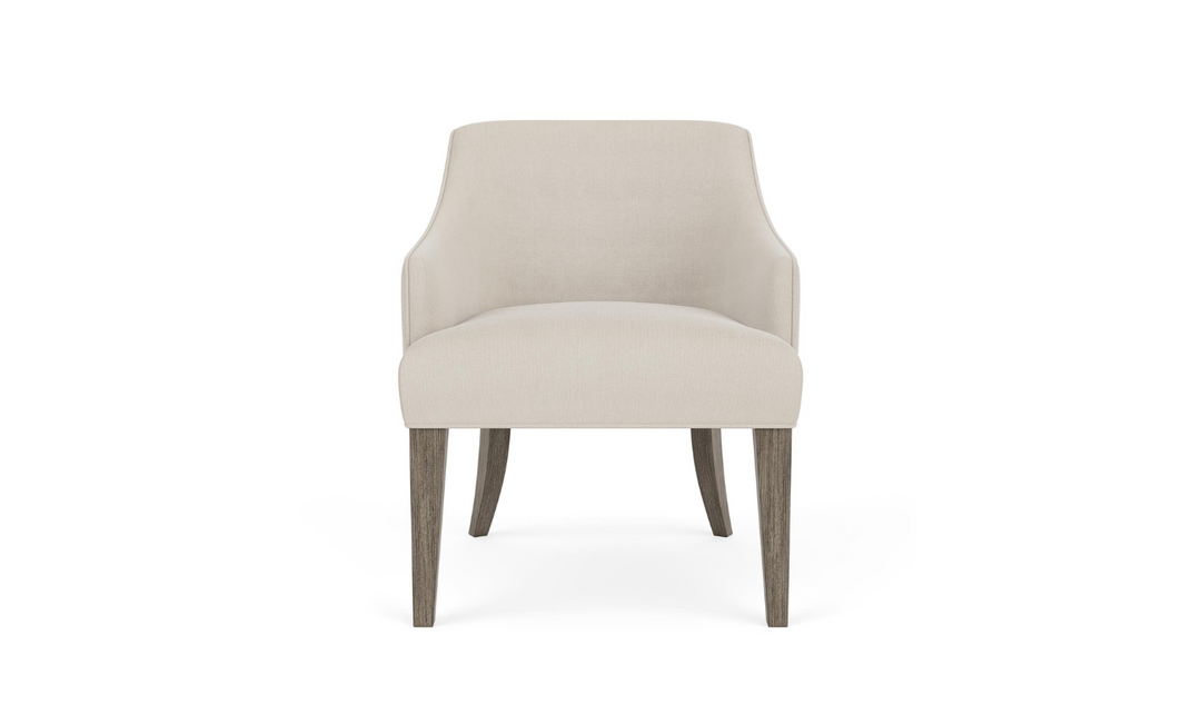 Sariel Upholstered Dining Host Chair with Slope Arms