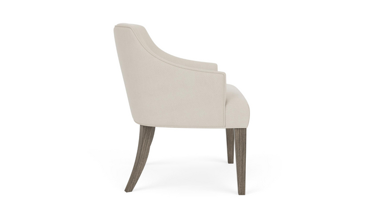 Sariel Upholstered Dining Host Chair with Slope Arms