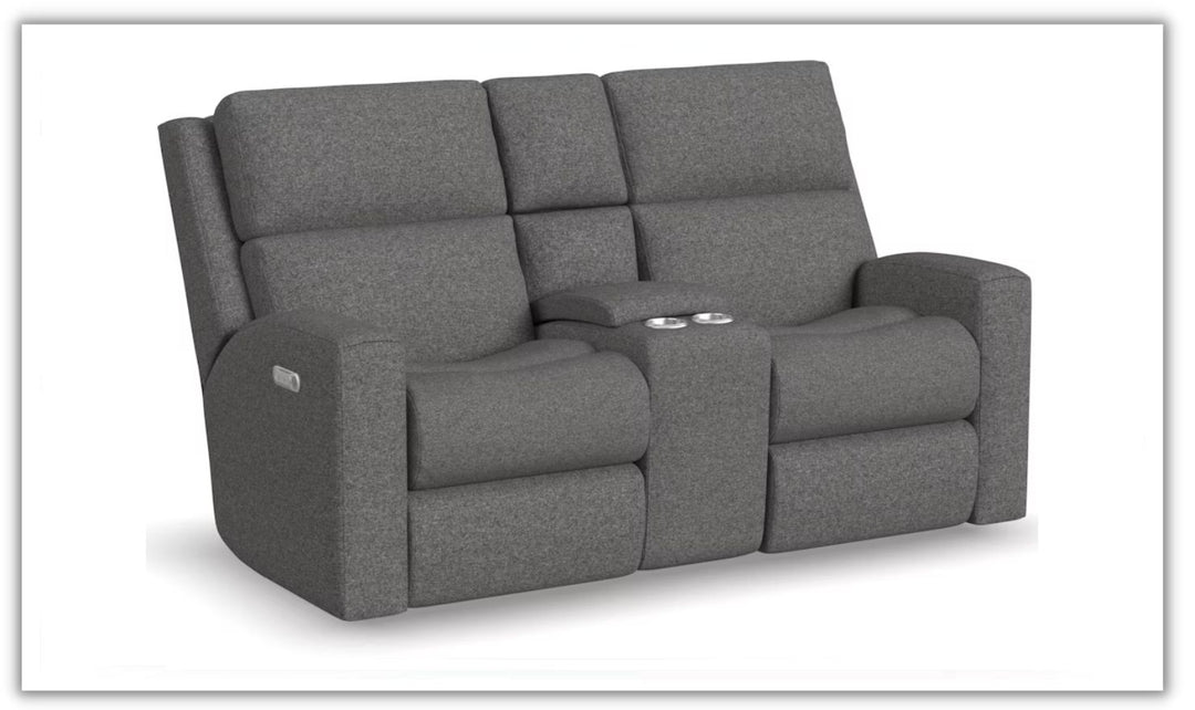 Flexsteel Score Power Reclining Living Room Set with Power Headrests