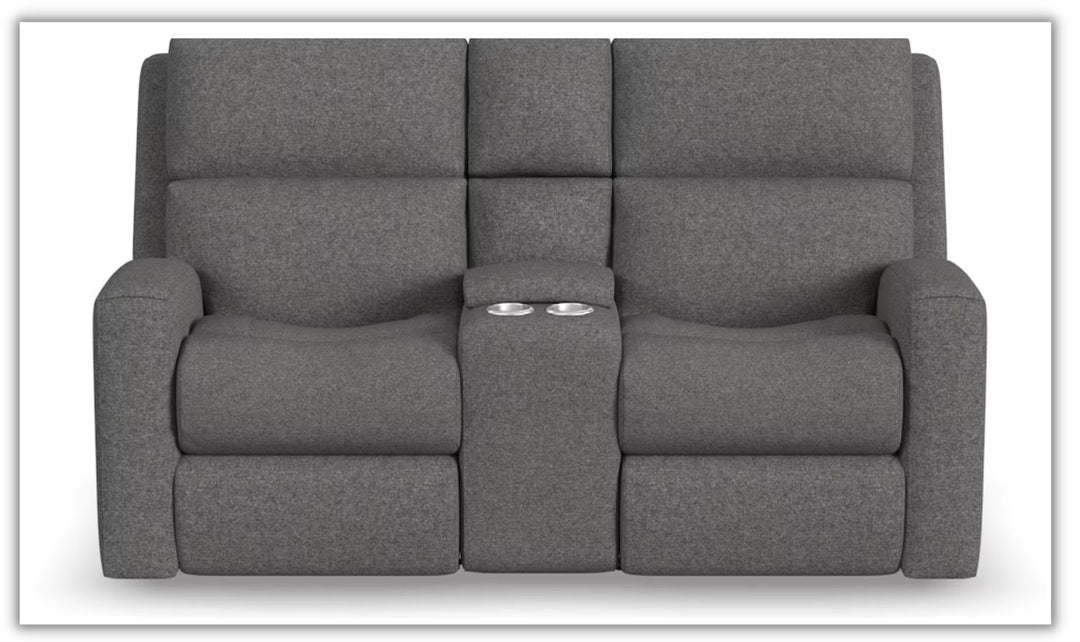 Flexsteel Score Power Reclining Living Room Set with Power Headrests