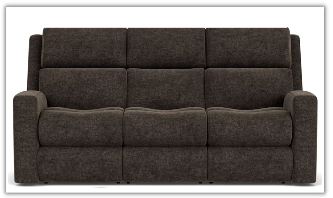 Flexsteel Score Power Reclining Sofa With Power Headrests & Lumbar