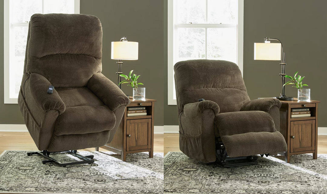 Modern Heritage Shadowboxer Power Lift Recliner Chair with USB Port