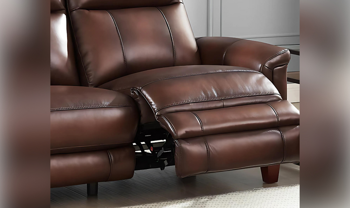 Sherwood 3-Seater Power Headrest Top Grain Leather Zero Gravity Reclining Sofa