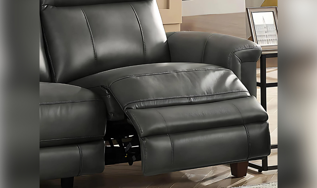 Sherwood 3-Seater Power Headrest Top Grain Leather Zero Gravity Reclining Sofa