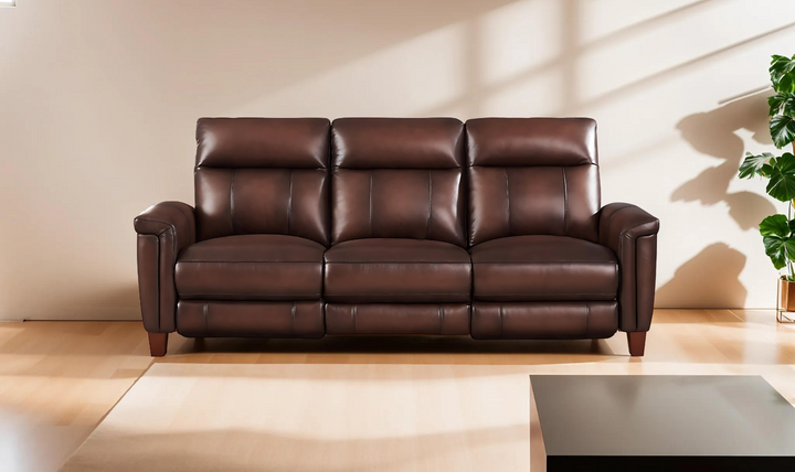 Sherwood 3-Seater Power Headrest Top Grain Leather Zero Gravity Reclining Sofa